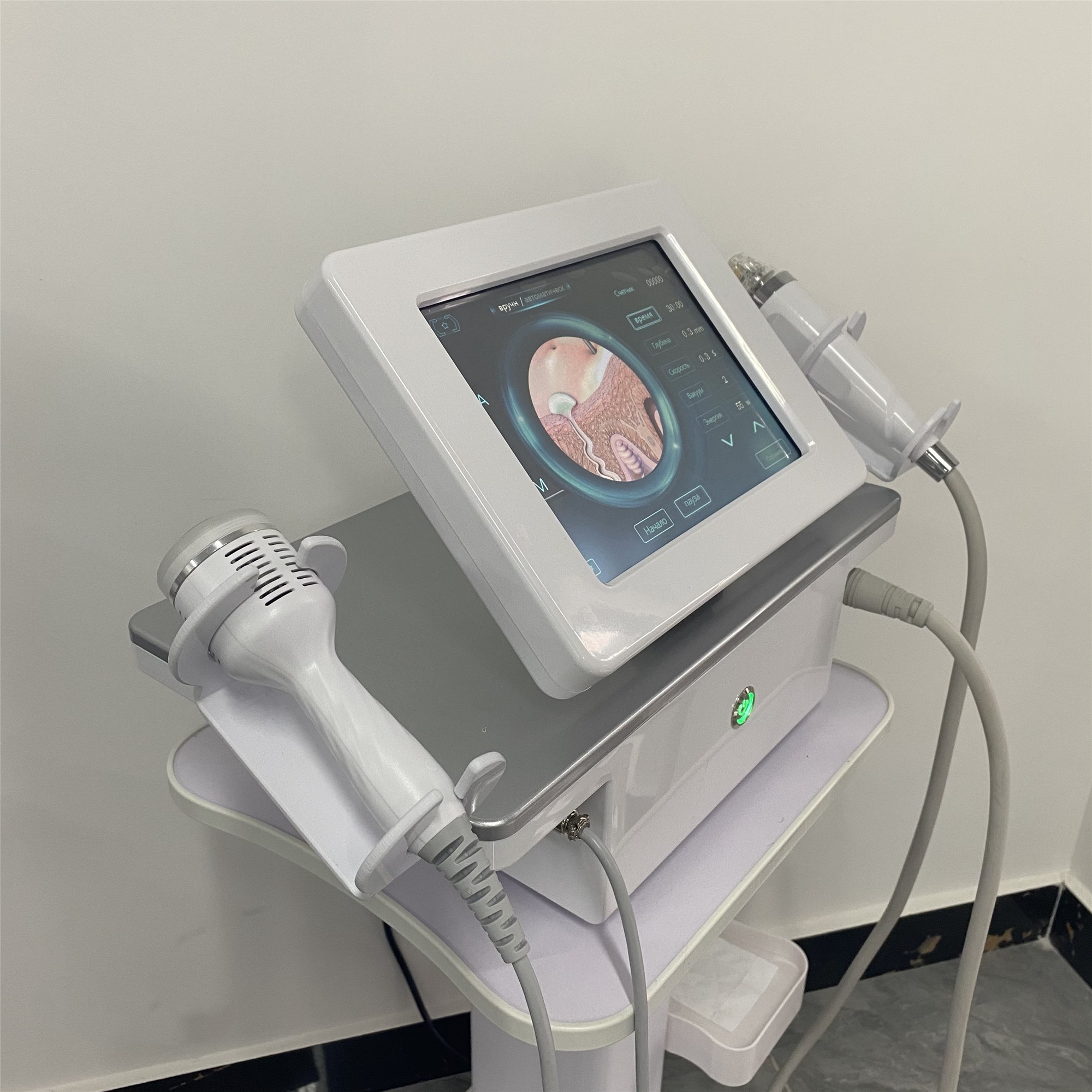 2025 Portable Skin Tightening Score Micro Needle Tightening and Wrinkle Removal, Scar Repair, Portable 2-in-1 Gold RF Score Micro Needle Machine with 