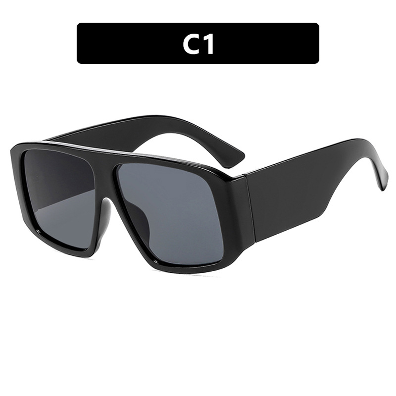2025 Retro Square Sunglasses for Women Over sized Vintage Frame UV Protection Hip Hop Shades