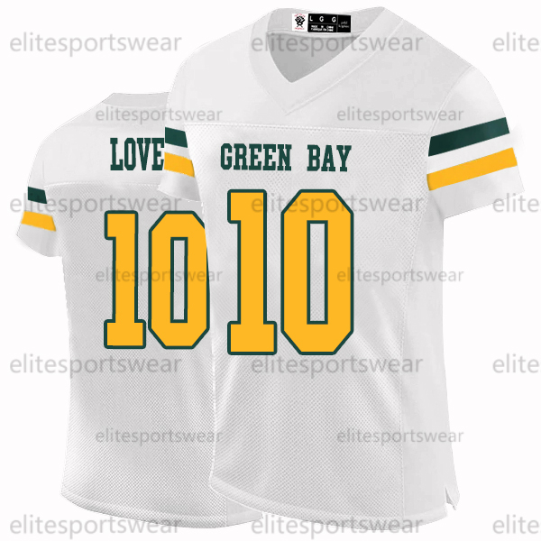 1#PARSONS 10 Love Football Jersey Clifford Jacobs Elgersma Willis Abanikanda Hardman Doubs Golden Custom Jerseys Any Name Number