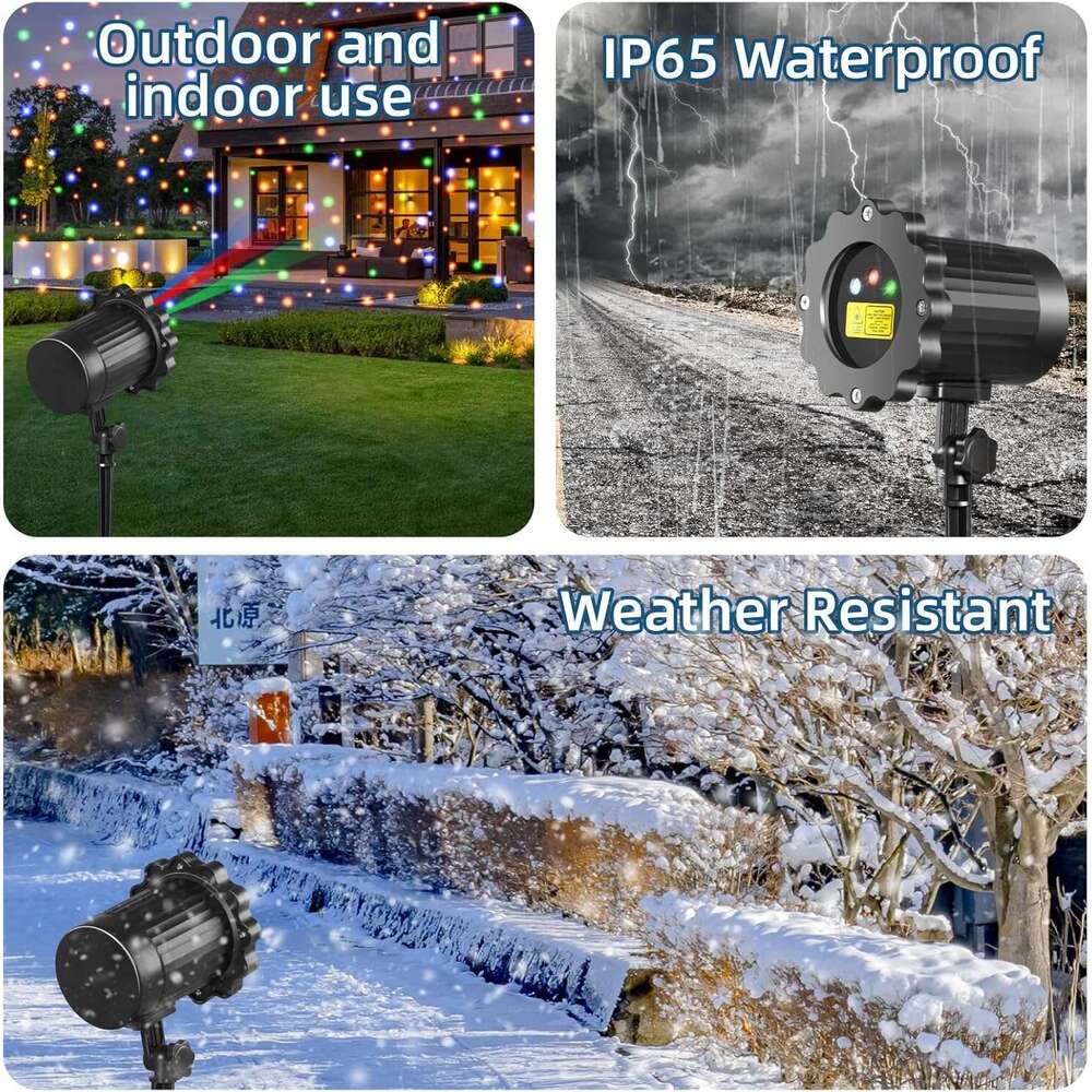 halloween projector laser christmas lights laser projector outdoor 3 colors moving starry lights show remote control holiday decorations outside with 