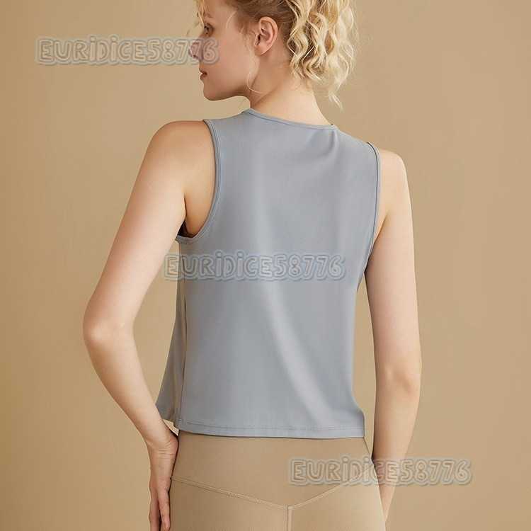 2025 New Spring Summer Sports Yoga Vest for Women Loose Breathable Sleeveless Top Running Quickdry Coverup Fitness Wear H250825