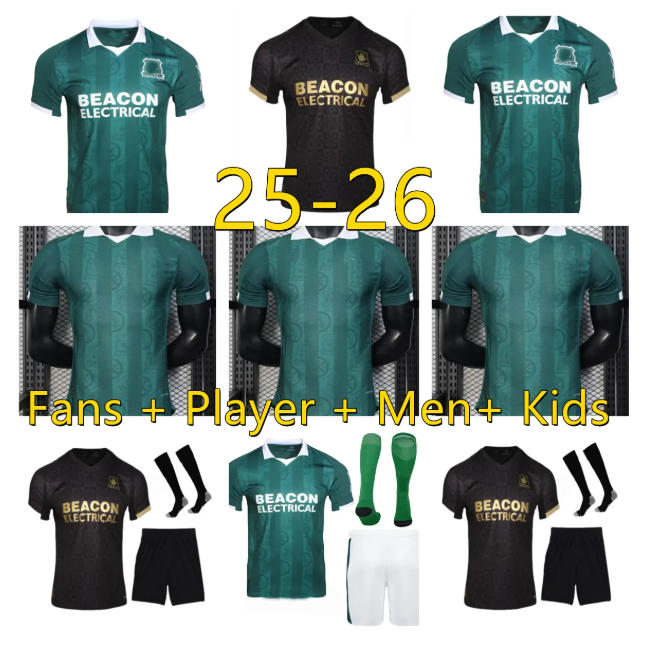 25 26 Plymouth player version Soccer Jerseys green ALHAJJ WHITTAKER RANDELL EDWARDS CISSOKO Maillot Foot Home Away Official 2025 2026 Men kids Football Shirt