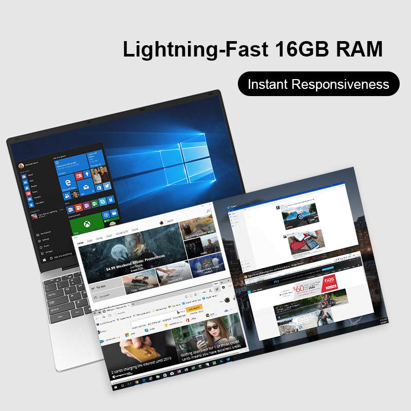 2025 New Lightweight 15.6-inch Laptop Intel UHD Graphics N5095 Ultrabook 5000 mAh Long Battery Life for Business and Office Use
