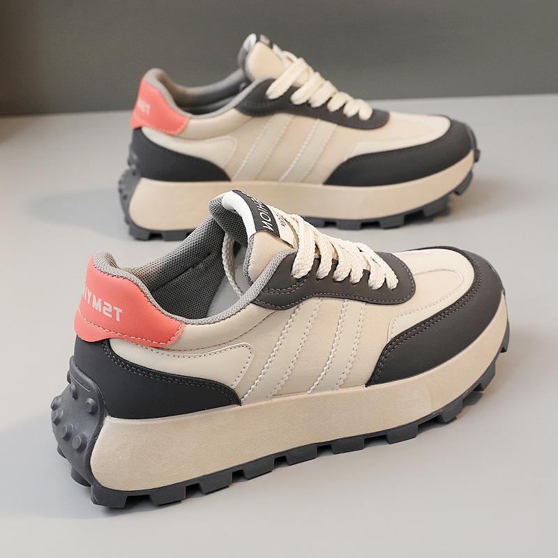 designer shoes 2025 Fashionable four-season thick-soled height-increasing student trendy shoes non-slip and comfortable women's sports shoes