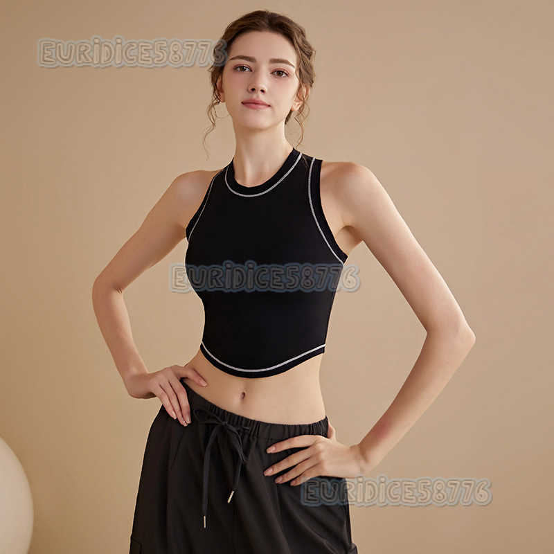 Yoga Vest with Chest Pads for Women Shockproof Running Summer Autumn Professional Pilates Training Fitness Sports Bra for Outerwear H250825