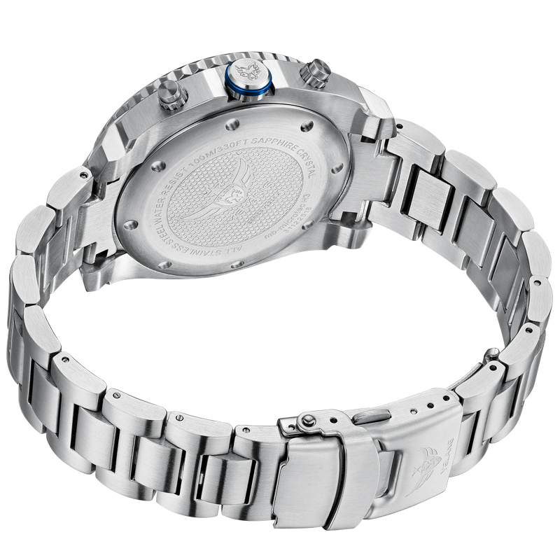 Yelang Watch V1215 44MM Man Sports Watch Japan VR42 Eco-Drive movement Diving Watch 100m Professional Waterproof T100 luminous