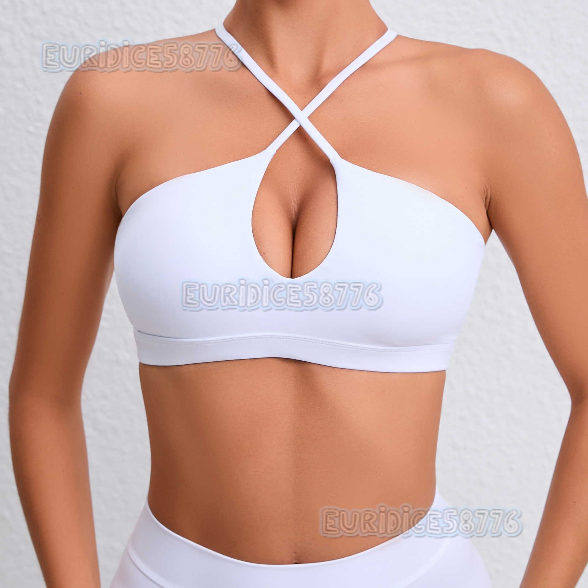 Running Sports Bra Beauty Back Fitness Top Yoga Wear for Women Cross Quickdry Breathable Naked Feel Yoga Bra H250825
