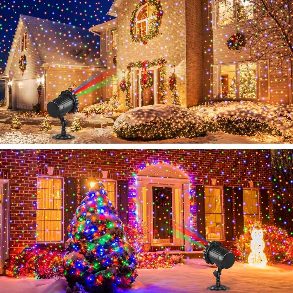 halloween projector laser christmas lights laser projector outdoor 3 colors moving starry lights show remote control holiday decorations outside with 