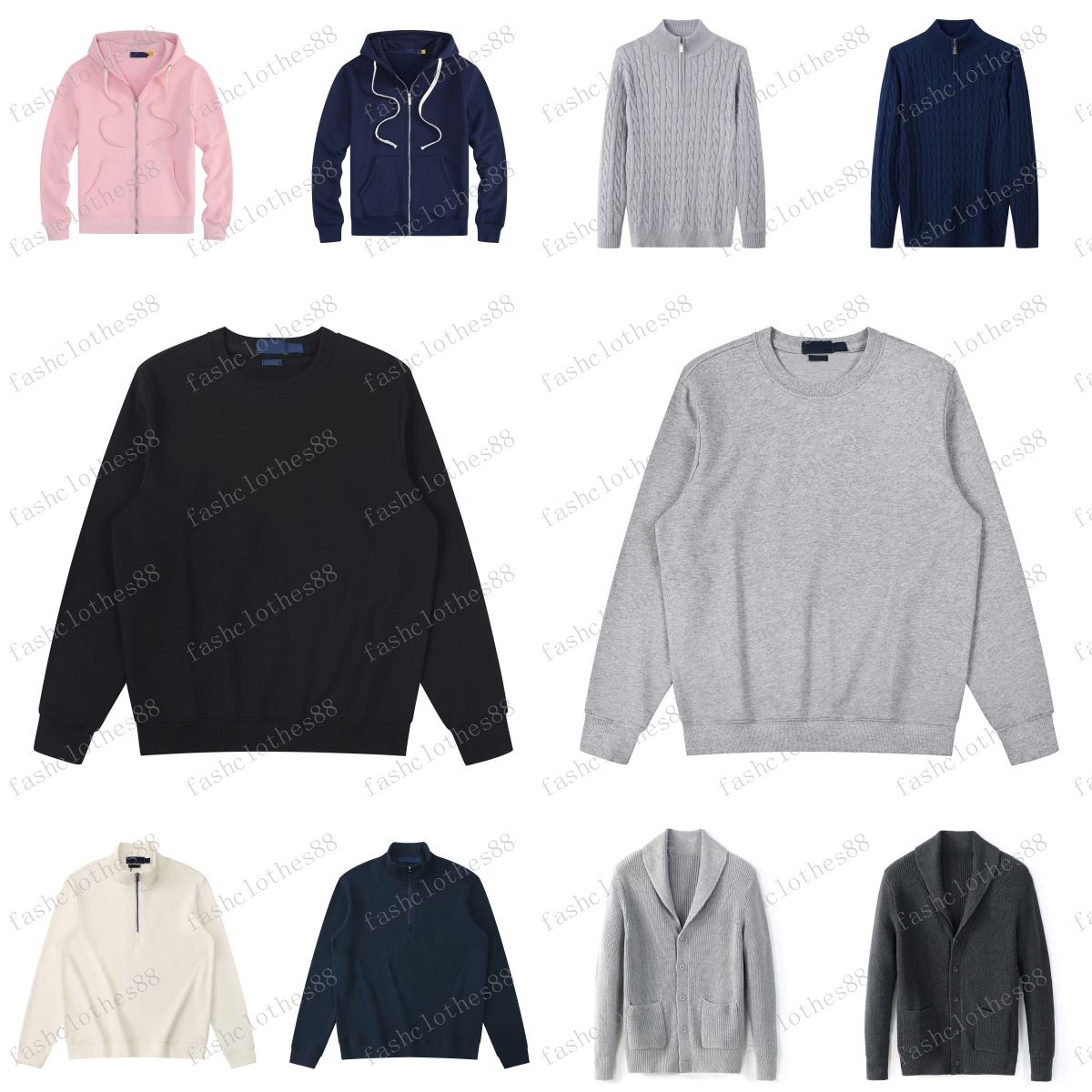 Designer mens hoodies sweatshirts hoodie zip up men Polo women ralphhlaurent cardigan autumn winter Hooded Pullover sport polos jacket men hoodie