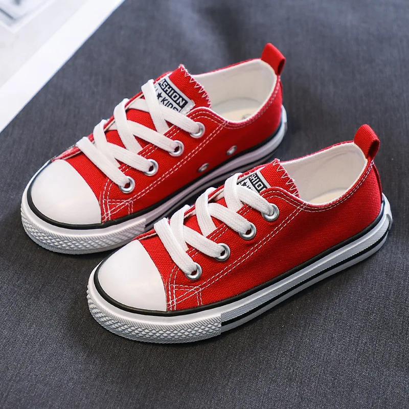 Childrens Canvas Spring Autumn Korean LowTop Boys and Girls Small White Shoes Casual Cloth Shoes C260130
