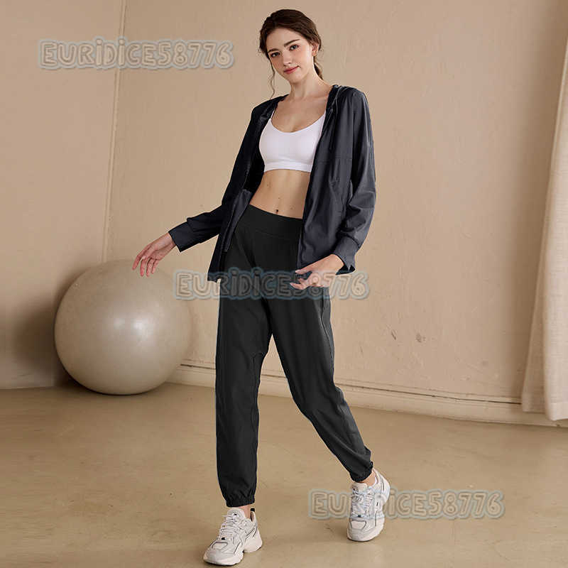 Womens Sports Jacket Sun Protection Quickdry Loose Cardigan Running Set Yoga Long Sleeve 2025 New Fitness Clothing H250825