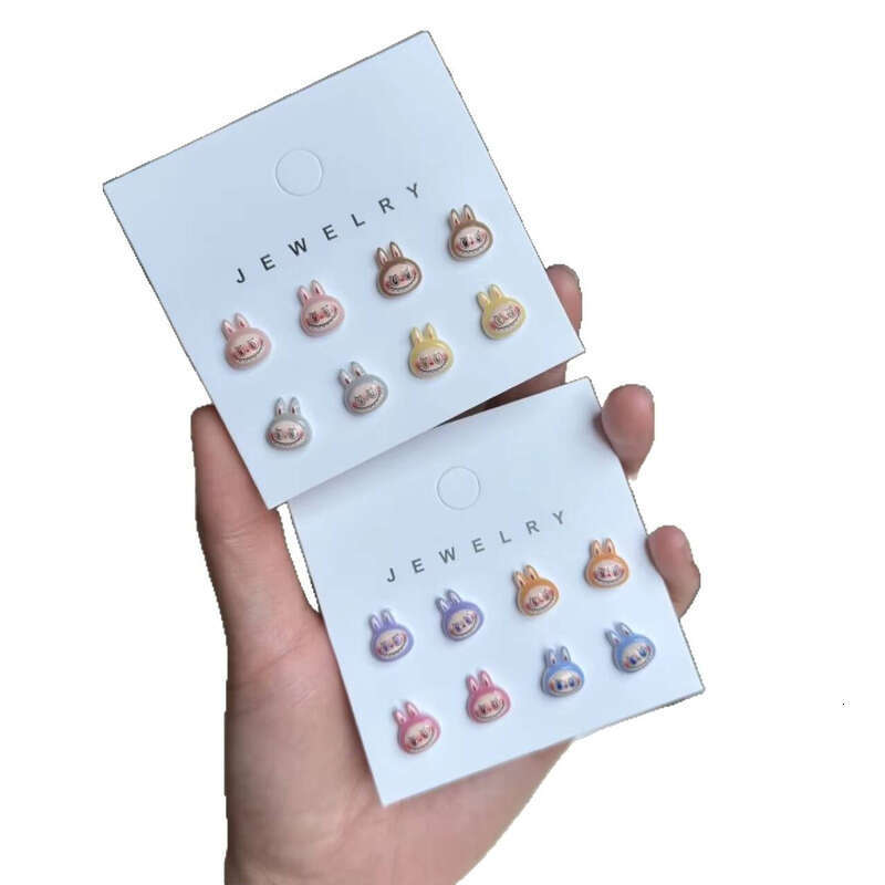18K GRA Labubu 14K Jewelry Women's Earrings Set - view 3