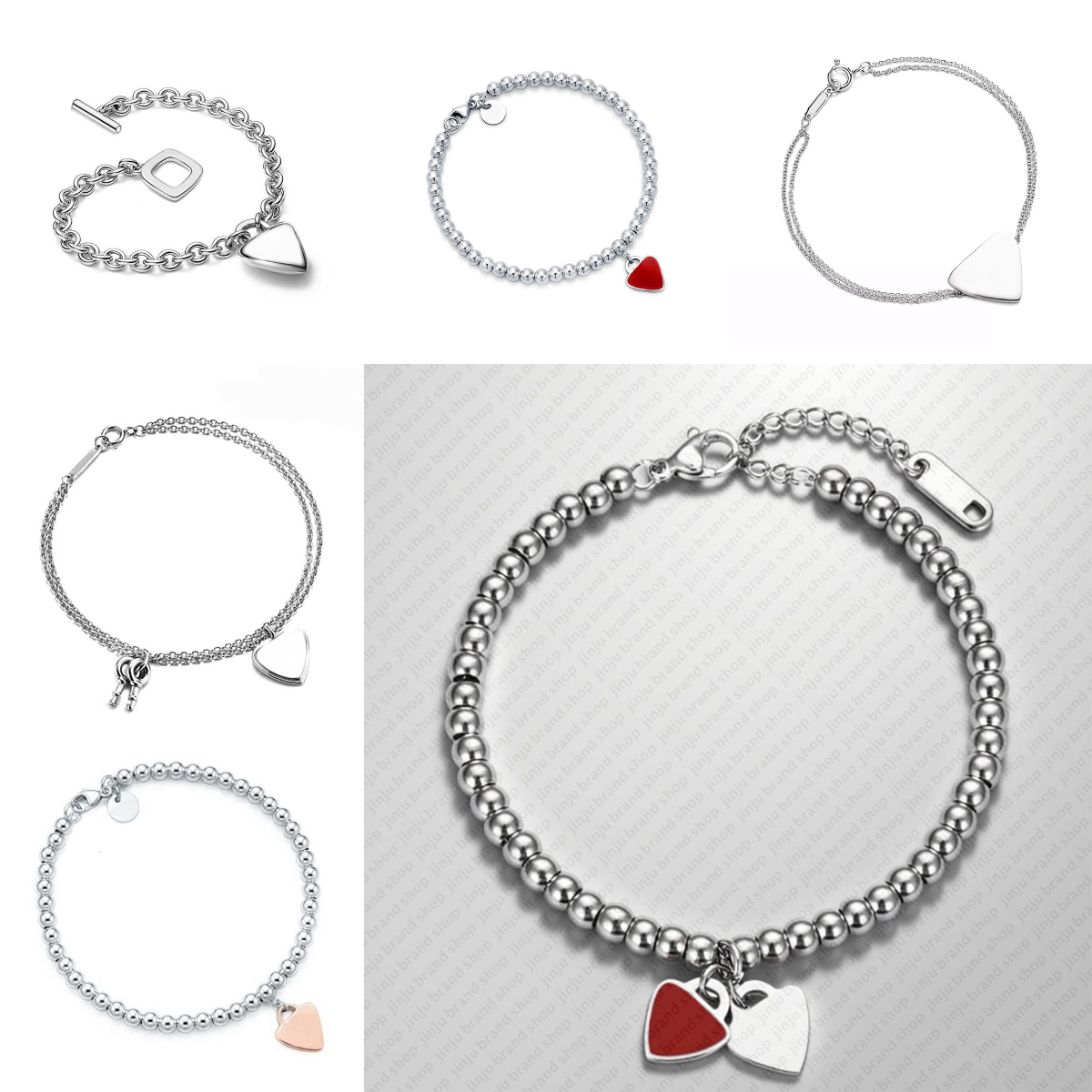 bracelet designer jewelry woman designer heart bracelet Minimalist bracelets luxury charm bracelet stainless steel jewelry have bracelet woman accessory gifts