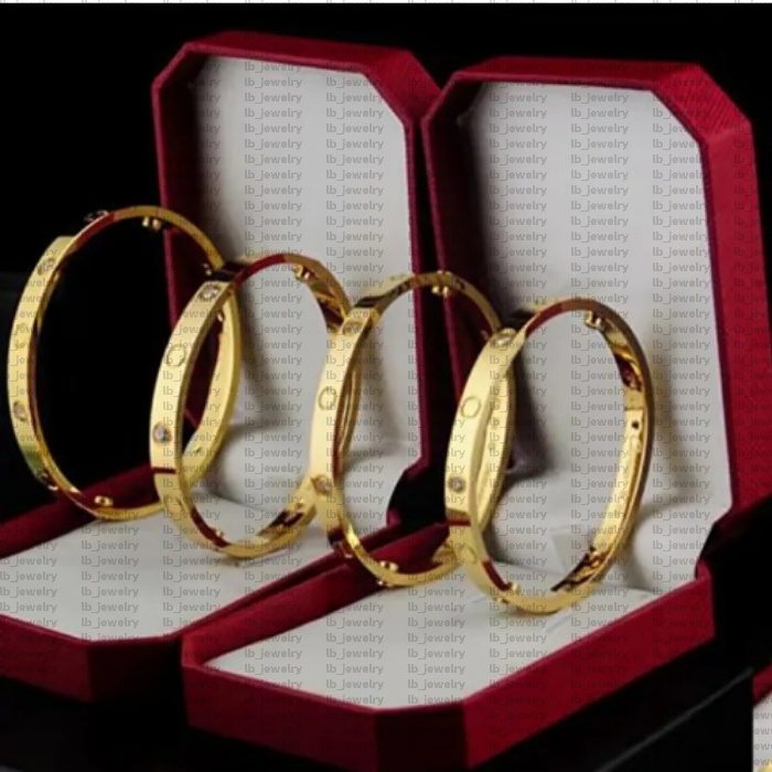 Classic Designer Luxury Bracelets Women's Fashion Jewelry Diamond Couple Style Men's Wedding Accessories Trendy Fashion Party Gifts