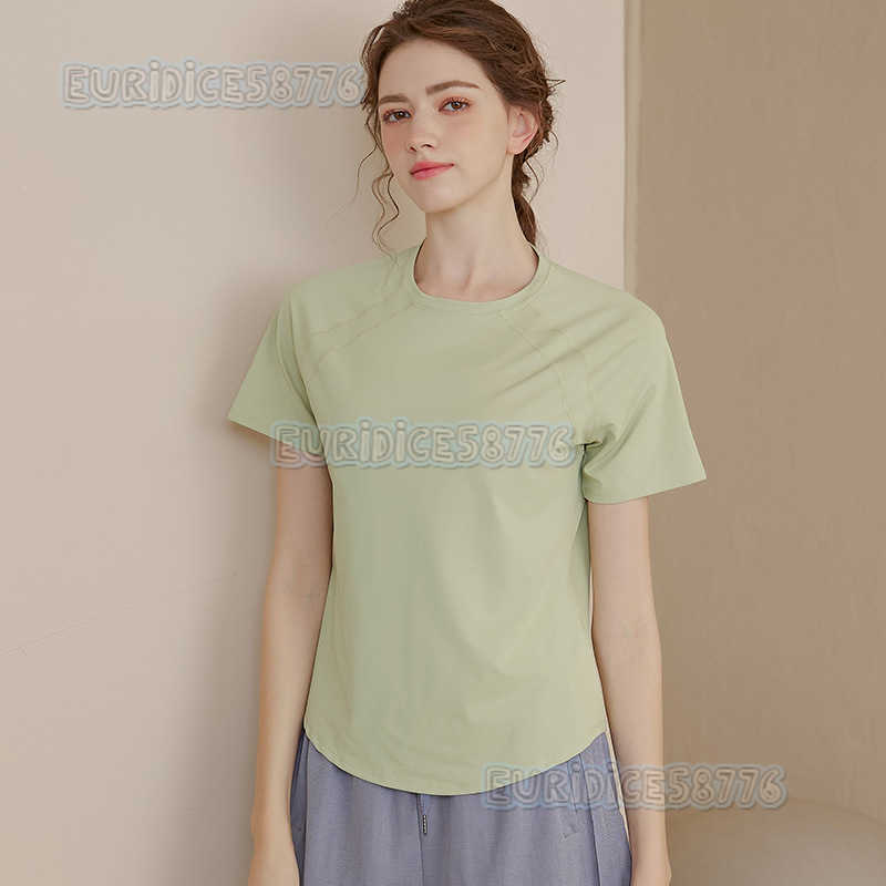 Loose Quickdry Sports Top for Women Short Sleeve Tshirt Yoga Wear Breathable Running Training Slimming Summer Fitness Wear H250825