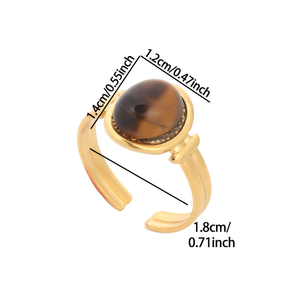 1 Piece Irregular Geometric Line Women's Personality Hip-Hop High-End Adjustable Stainless Steel Couple Ring, Internet Celebrity Style