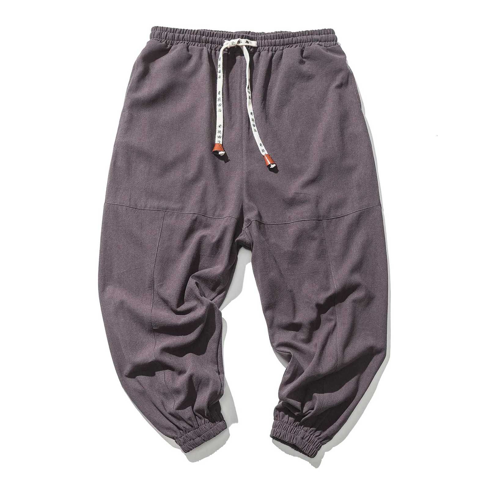 New Brand Oversize Men Harem Pants Chinese Linen Men Pants High Quality Casual Loose Trousers Male W250826