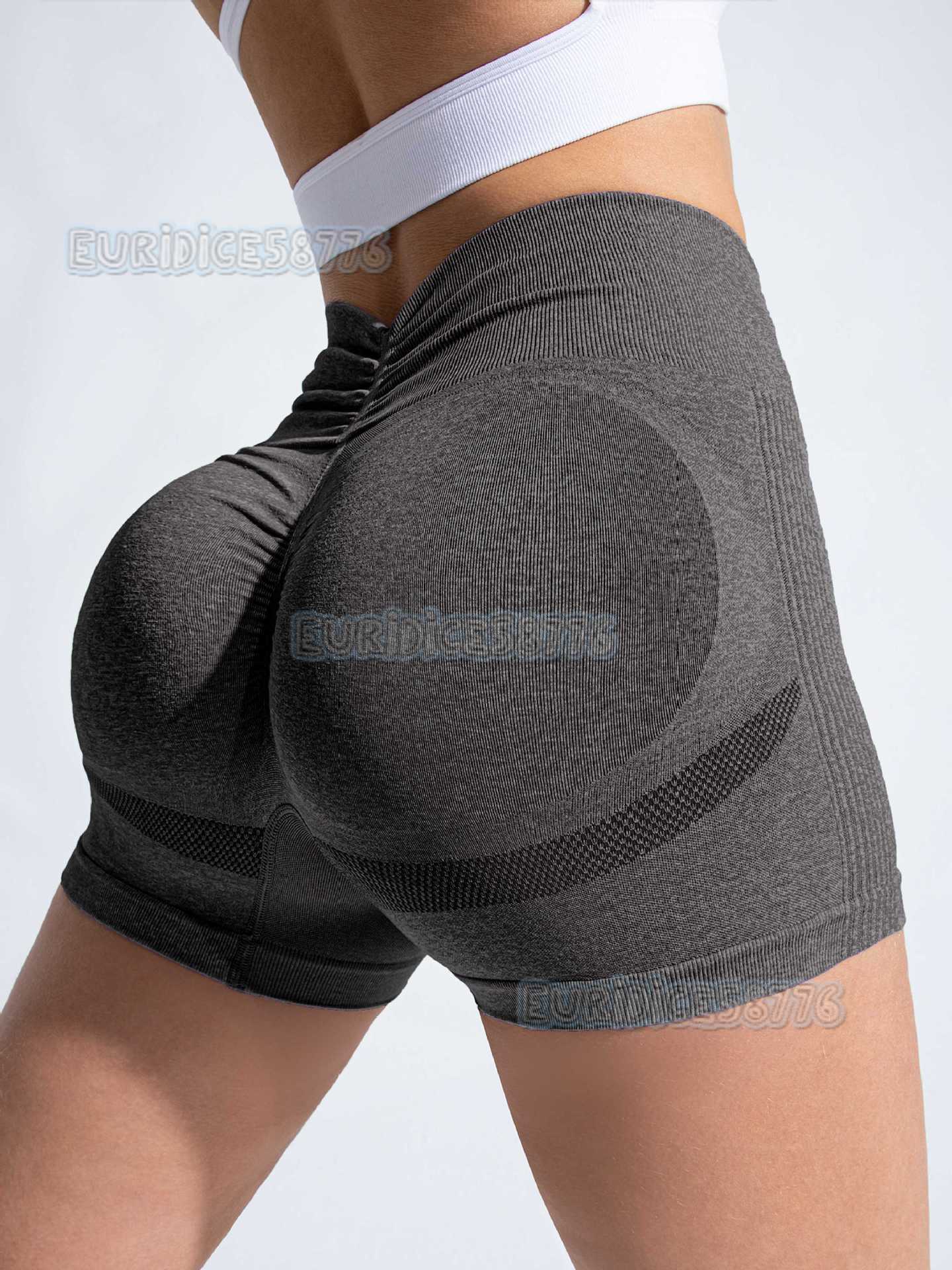 New Vwaist Peach Hip Shorts Seamless Yoga Pants Fitness Pants Running Sports Shorts for Women H250825