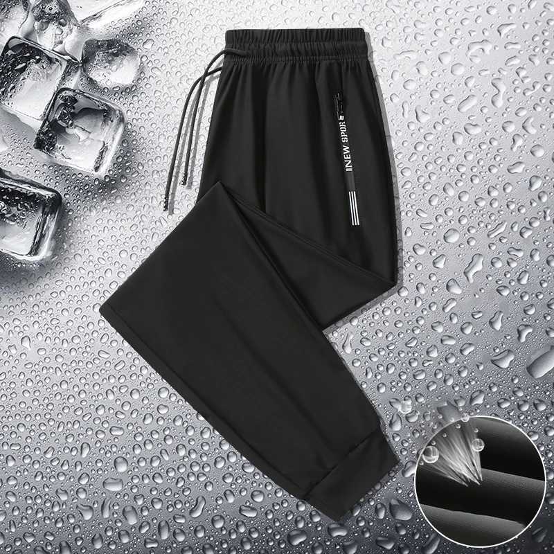 Summer Men Casual High End Ice Silk Pants Sports Pants QuickDrying Mens Trousers Sweatpants Male Elastic Plus Size 8xl 7xl 6xl W250826