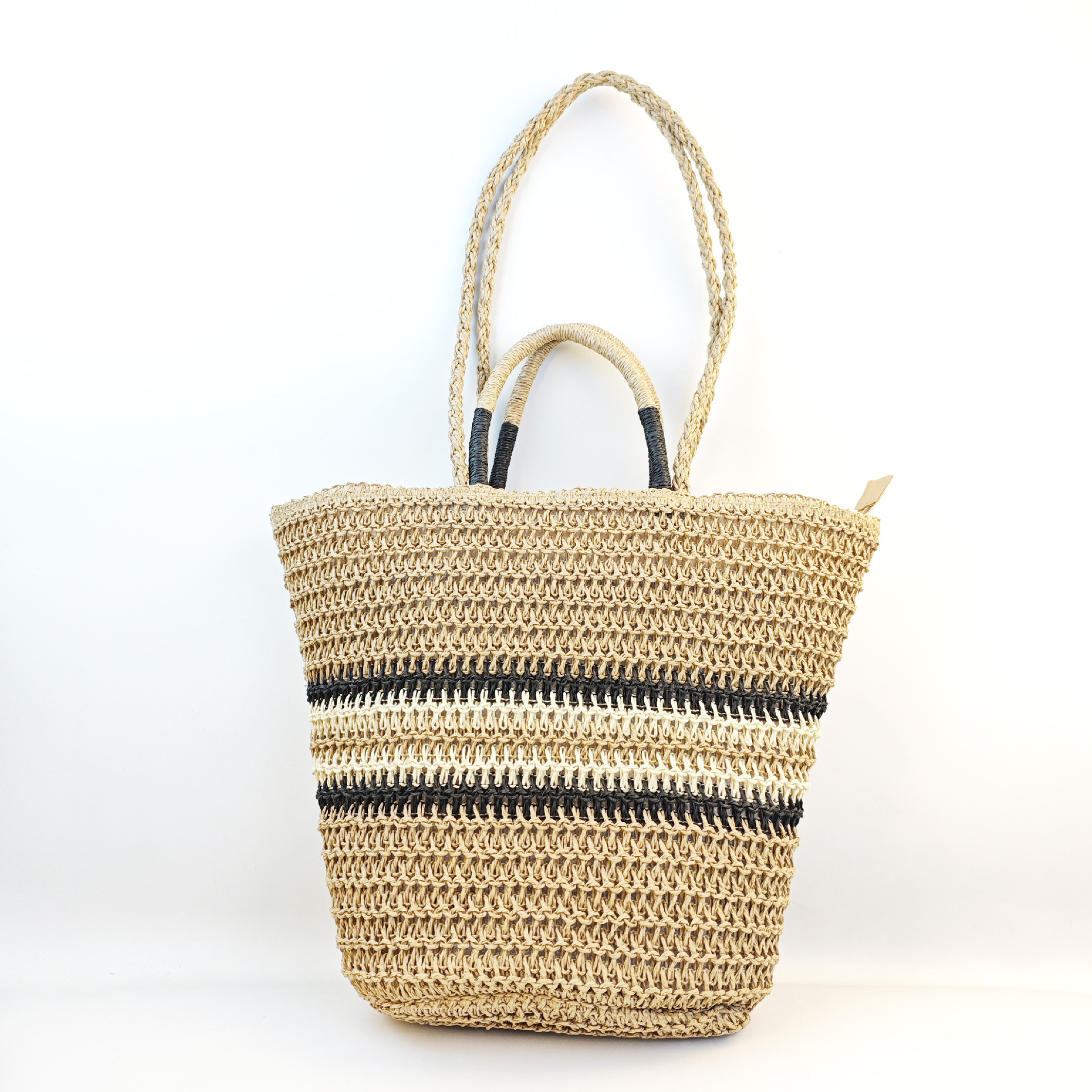Autumn New Women s Large Capacity Straw Woven Handbag Women s New Commuter Handbag Autumn New Designer Bag Fashion Handheld Basket Woven Bag