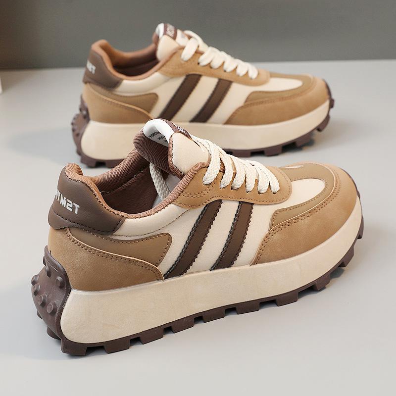 designer shoes 2025 Fashionable four-season thick-soled height-increasing student trendy shoes non-slip and comfortable women's sports shoes