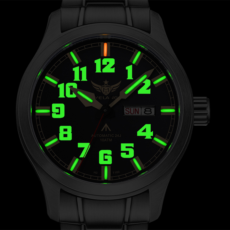 Yelang V1007 42MM Men Watch NH36 Luminous T100 Brand 100M Waterproof Mechanical Automatic Watch Sapphire Lens Reloj Business