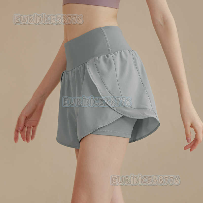 2025 New Antiexposure Sports Shorts for Women Quickdry Running Training Fitness Shorts Highwaist Yoga Shorts Hot Pants Summer H250825 L5DR