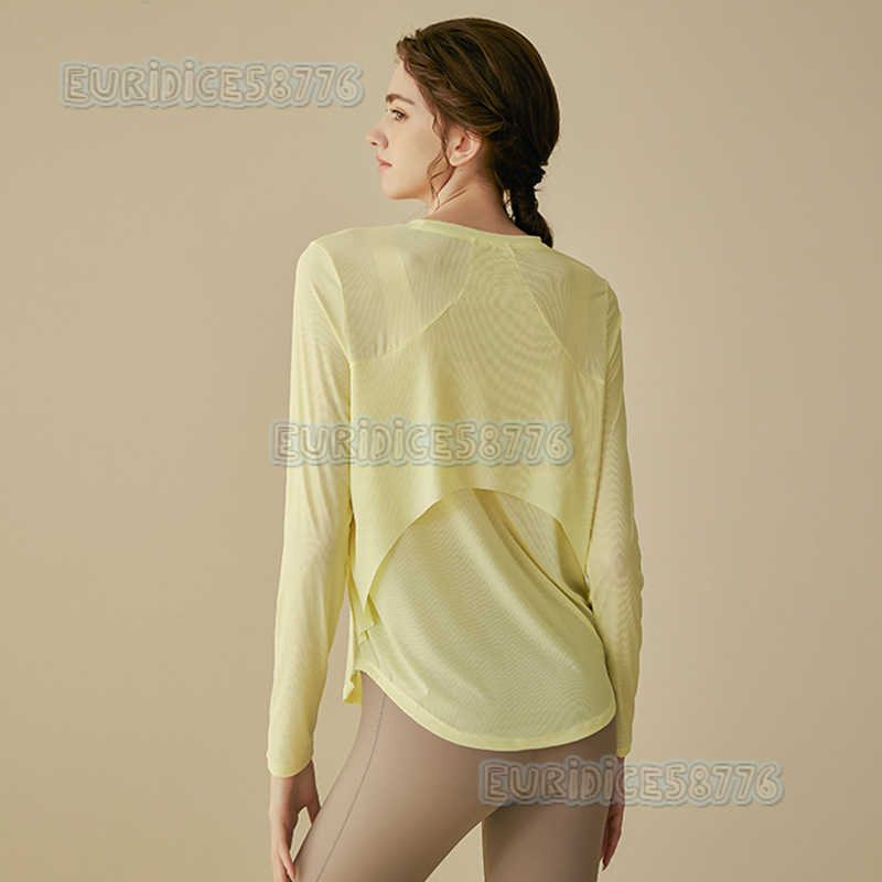 Yoga Clothing for Women Autumn New Style Long Sleeved Loose Sports Cover Pilates Professional Training Running and Fitness Clothes H250825