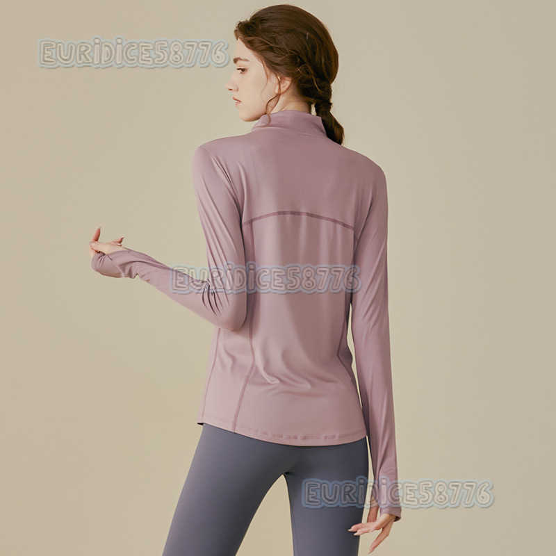 Half Zipper Yoga Clothes Women Sports Top Slimming Quick Dry Long Sleeve Running Training Autumn Winter Fitness Clothes Coat H250825