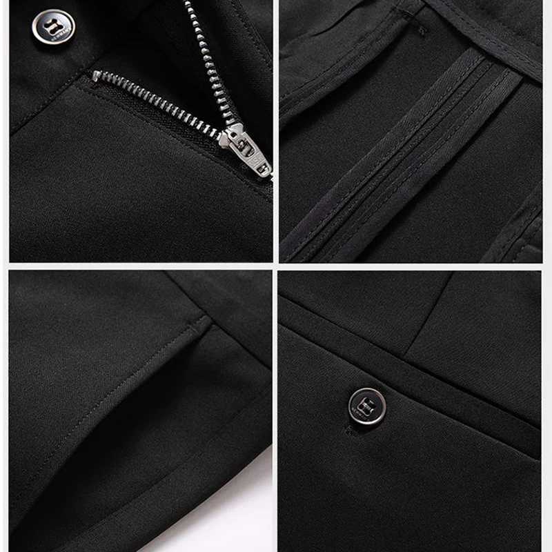 Mens Slim Fit Business Formal Casual Pants Four Season Styles HighEnd Falling Style Suit Pants MultiColor Versatile Pants W250826