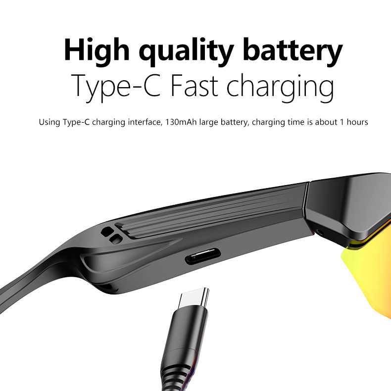 Qianjin Wind Sunglasses Smart Glasses Bluetooth Translation Call AI glasses polarized sports casual sunglasses technology