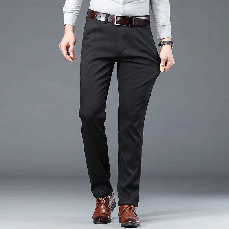 Spring Summer Thin Business Casual Pants Mens Straight Stretch Korean Classic Office Trousers Fashion Male Clothing Size 2840 W250826