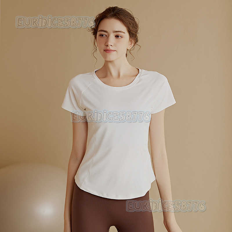 Highend Fitness Clothing for Women Quickdry Running Shirt Sports Short Sleeve Tshirt Slim Fit Yoga Wear Pilates Top H250825