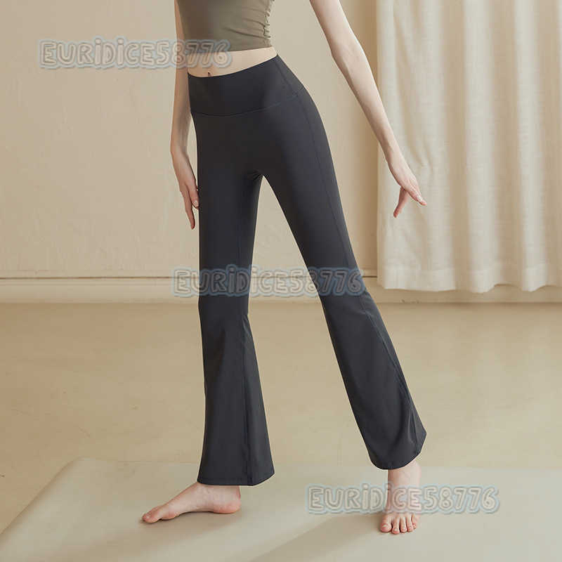 Flared Yoga Pants for Women High Waist Hip Lift Embarrassing Lines Tight Pants Slimming Dance Sports Wide Leg Fitness Pants H250825