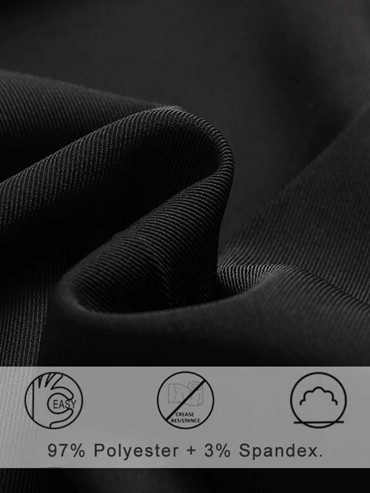 Spring Autumn Casual Pants Men Korean Fashion Stretched Polyester Loose Draped Slacks Straight Trousers Male SemiWide Suit Pant W250826