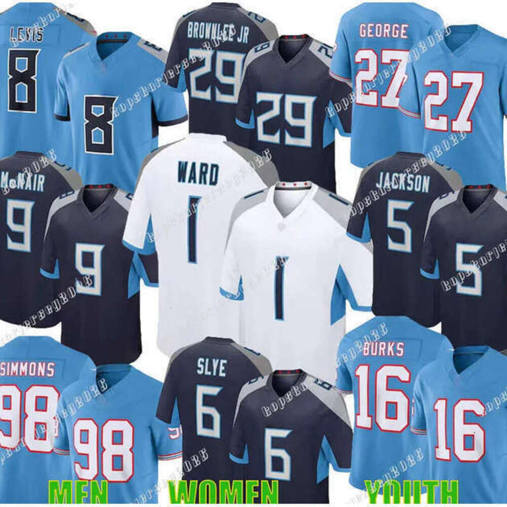 Cam Ward Football Jersey Will Ridley L'Jarius Sneed Tyjae Spears Tony Pollard Treylon Burks Earl Campbell Cain Ridley Warren Moon Jeffery Simmons jersey