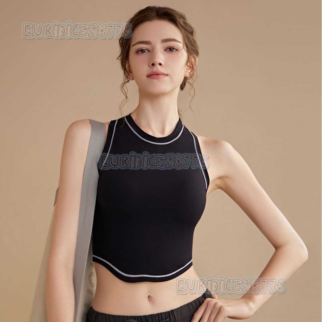Yoga Vest with Chest Pads for Women Shockproof Running Summer Autumn Professional Pilates Training Fitness Sports Bra for Outerwear H250825