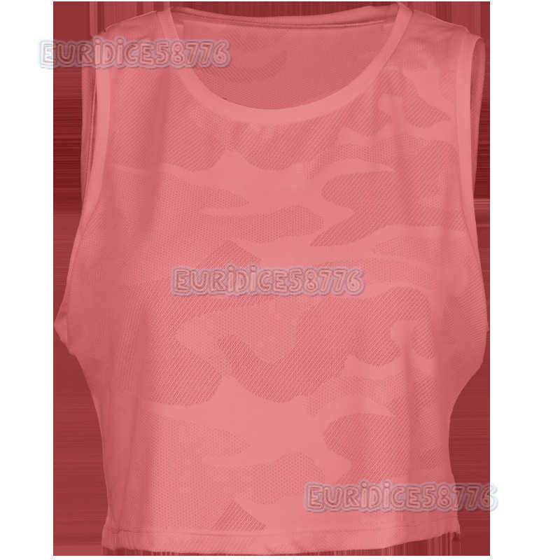 Camouflage Sports Vest Women Sleeveless Running Training Fitness Wear Cover Up Breathable Yoga Top Loose Tshirt Summer H250825