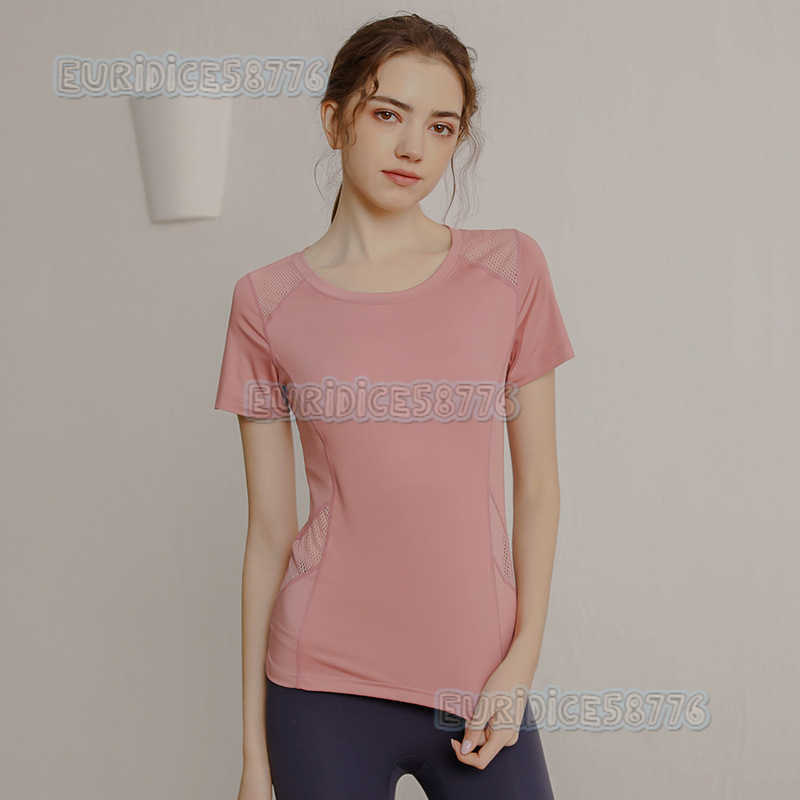 Fitness Clothes Womens Shortsleeved Tshirt Quickdrying Breathable Sports Top Running Fitness Training Tightfitting Yoga Suit Summer Thin H250825