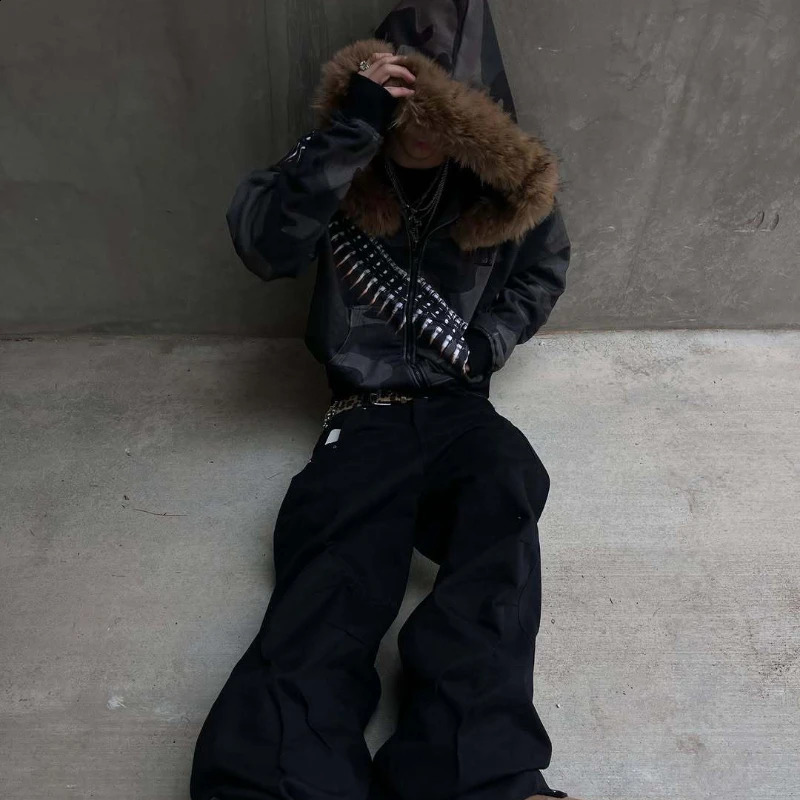 Harajuku UK Hoodie Fluffy Sportswear Sweatshirt Super Big Brother Special Style Sweatshirt Y2K Top Couple Street Clothing Hoodie 250826