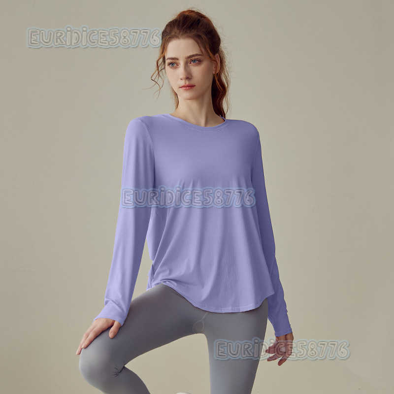 Yoga Clothing for Women Autumn New Style Long Sleeved Loose Sports Cover Pilates Professional Training Running and Fitness Clothes H250825