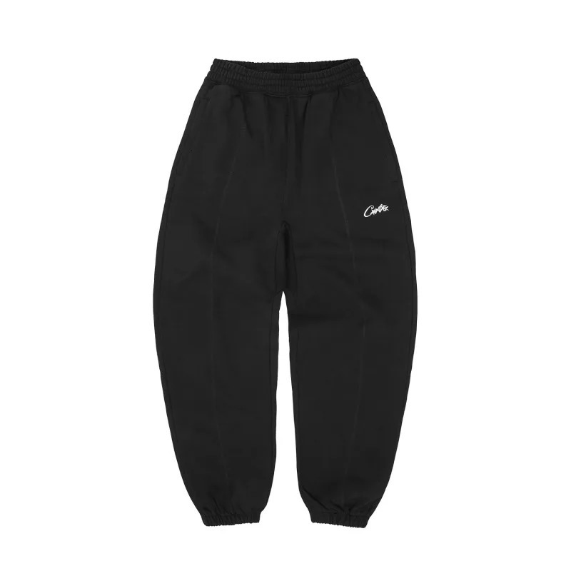 European and American hiphop street dance embroidered letter sweatshirt knitted sweatpants mens sports ankle pants 250825