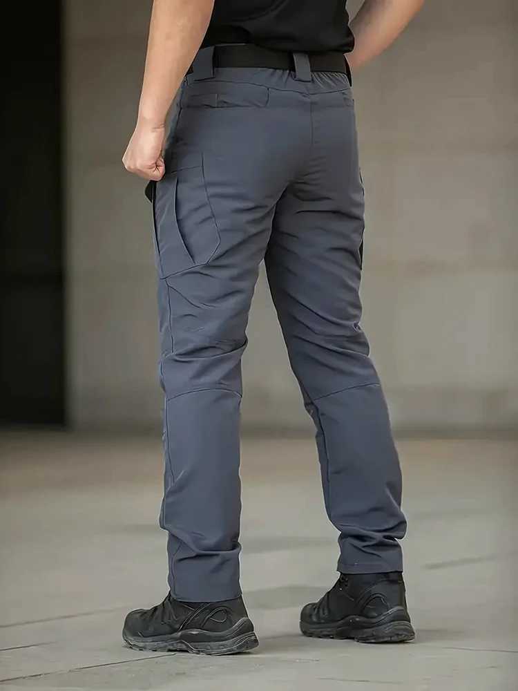 New Tactical Cargo Pants Men Outdoor Cargo Trousers Multipocket Waterproof Pants Autumn Spring Outdoor Workwear Hiking Trousers W250826