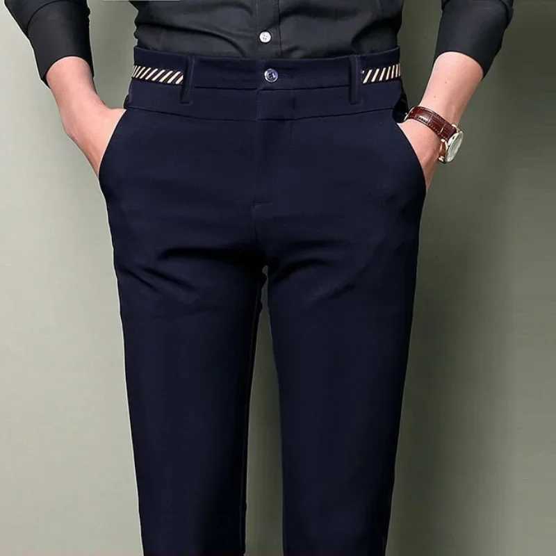 Black Suit Pants for Men Spring and Autumn Stretchy and NonIroning Office Trousers Slim Fit Formal Pants for Men Dress Pants W250826