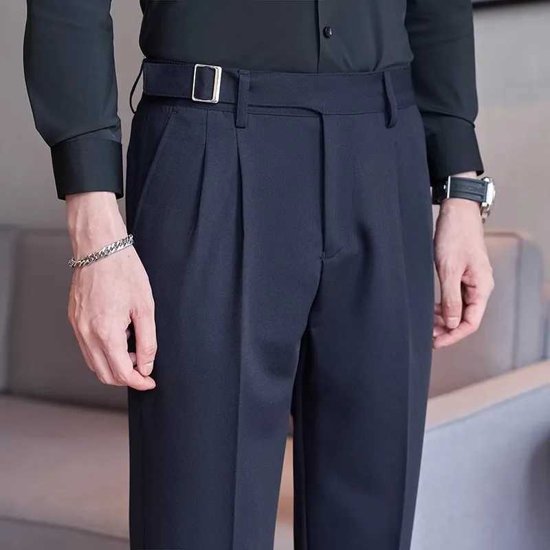 Blue Green Mens Suit Pants Fashion Slim Dress Trousers White Black Khaki Mens Pants FallWinter Mens Pants Asian Size W250826