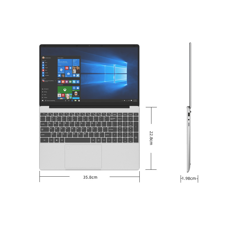 2025 New Lightweight 15.6-inch Laptop Intel UHD Graphics N5095 Ultrabook 5000 mAh Long Battery Life for Business and Office Use