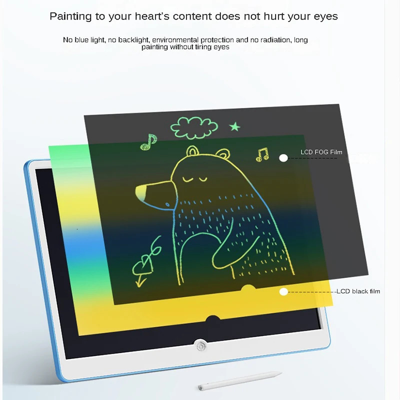 19inch LCD Writing BoardArt Writing Painting Children Tools Educational Toys for 3 4 5 6 7 Year Old Girls Boys Baby Kids Toys 250826 - view 5