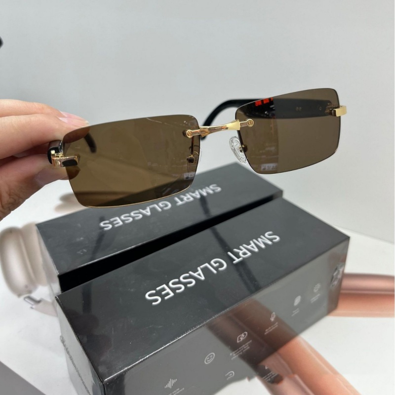 Smart Translation Goggles for Cross-Border Communication Bluetooth Wireless Sport Sunglasses w/ Audio Functions