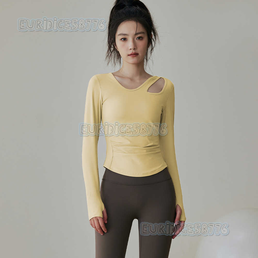 Yoga Clothes for Women Autumn and Winter Style with Chest Pads Slimming Long Sleeve Sports Top Set for Running Pilates Training and Fitness H250825