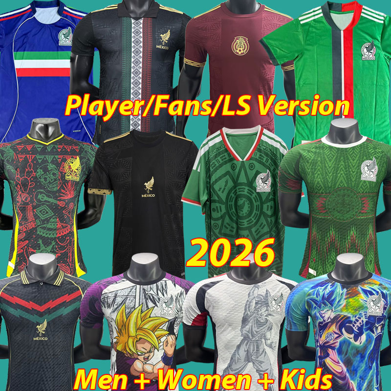 2025 2026 Mexico Gold Cup SANCHEZ Soccer Jerseys 25 26 National Team Football Shirts GIMENEZ LOZANO MARTIN Men Kids Uniform Copa pre match Fans Player Version 3XL 4XL